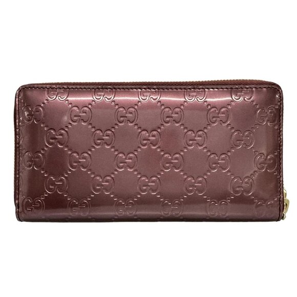 Authentic GUCCI Lovely Patent Leather Wallet bran426-111325 - Picture 1 of 6